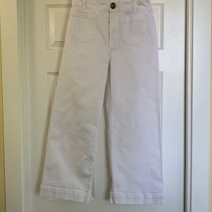 Super Cute Denim Wide Leg Cropped Sailor Jeans “The Skipper”